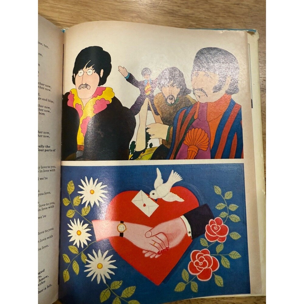 The Beatles Illustrated Lyrics Book- By Alan Aldridge 1st‎ Amer Ed, 2nd Impress. - Picture 11 of 12